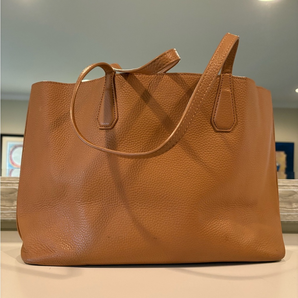 Tory Burch Brown Leather Tote - Picture 3 of 8